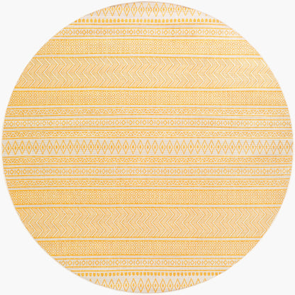 Alfombra redonda tejida a máquina de 2,4 m para interiores y exteriores Eagean EAG-2427