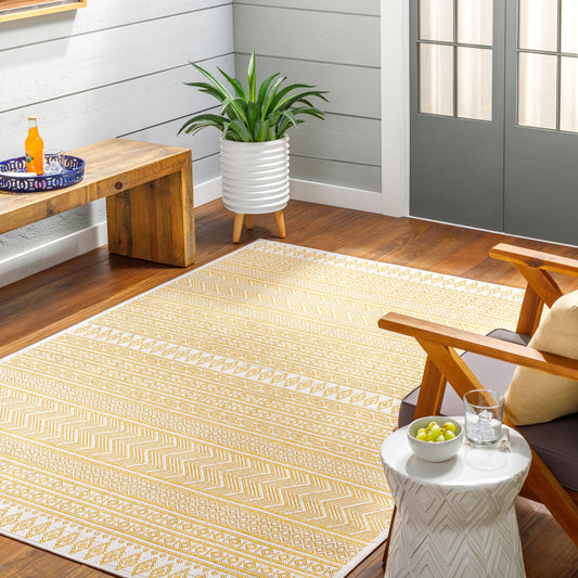 Eagean EAG-2427 8ft Square Machine Woven Indoor/Outdoor Area Rug