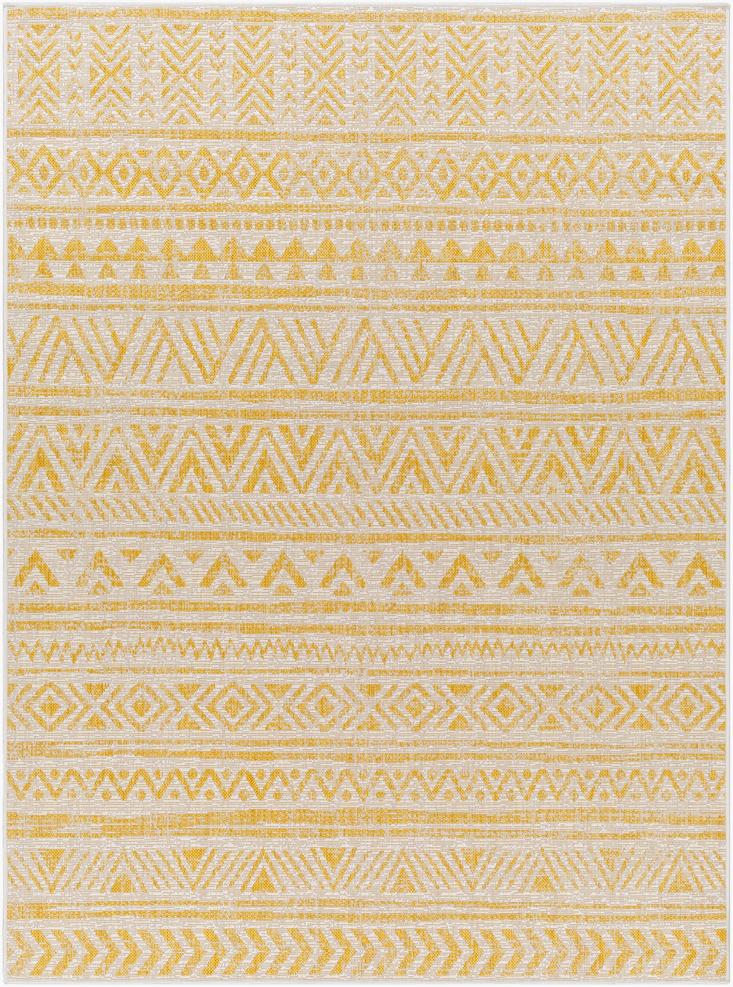 Alfombra decorativa para interior y exterior tejida a máquina Eagean EAG-2431 de 2' x 3'