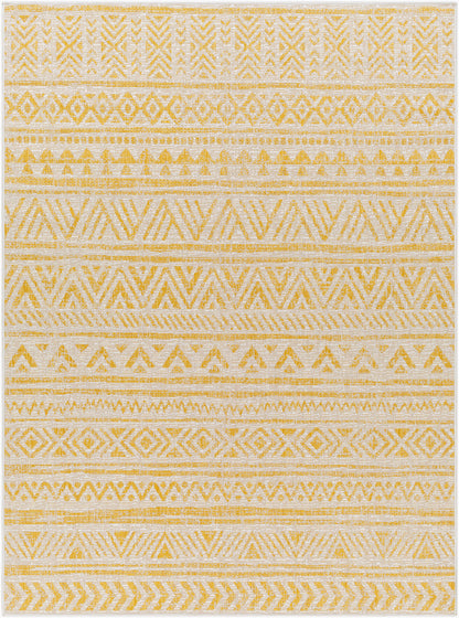 Alfombra decorativa para interior y exterior tejida a máquina Eagean EAG-2431 de 2' x 3'