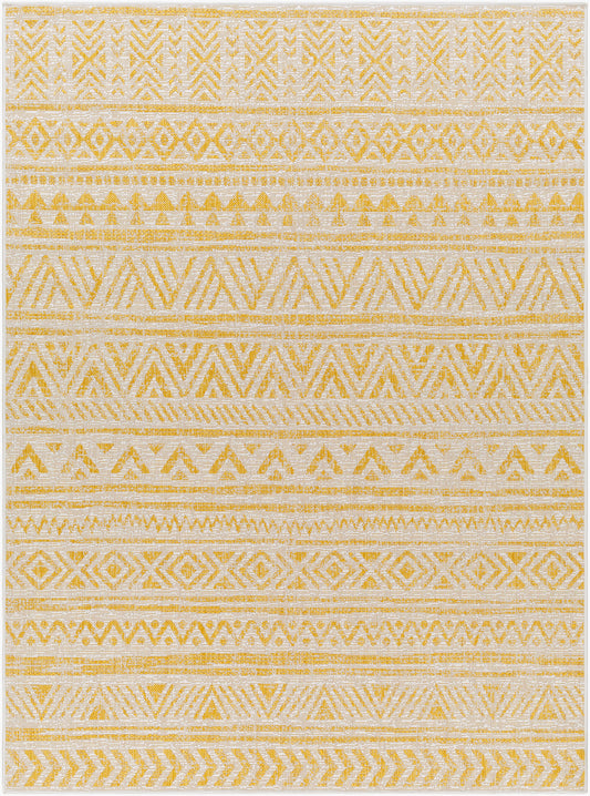 Alfombra decorativa para interior y exterior tejida a máquina Eagean EAG-2431 de 2' x 3'