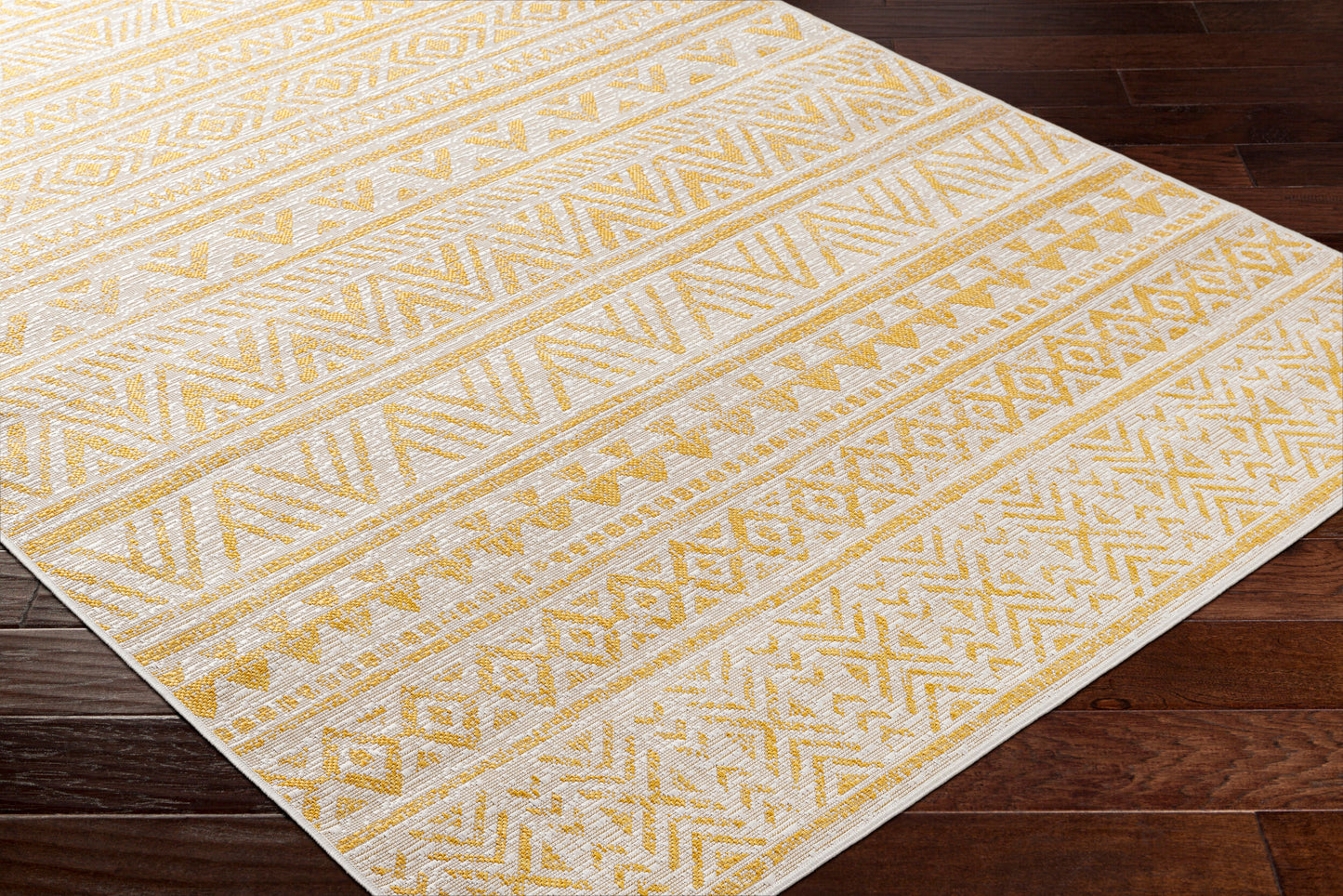 Eagean EAG-2431 6ft Square Machine Woven Indoor/Outdoor Area Rug