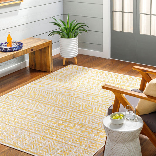 Eagean EAG-2431 8ft Square Machine Woven Indoor/Outdoor Area Rug