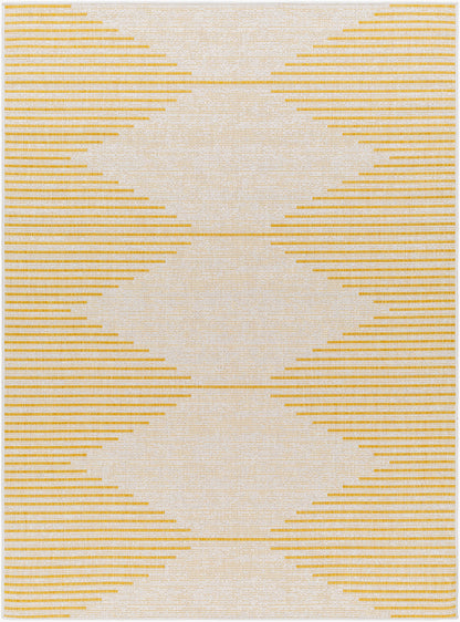 Alfombra decorativa para interior y exterior tejida a máquina Eagean EAG-2433 de 2' x 3'