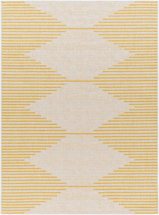 Eagean EAG-2433 6ft Square Machine Woven Indoor/Outdoor Area Rug