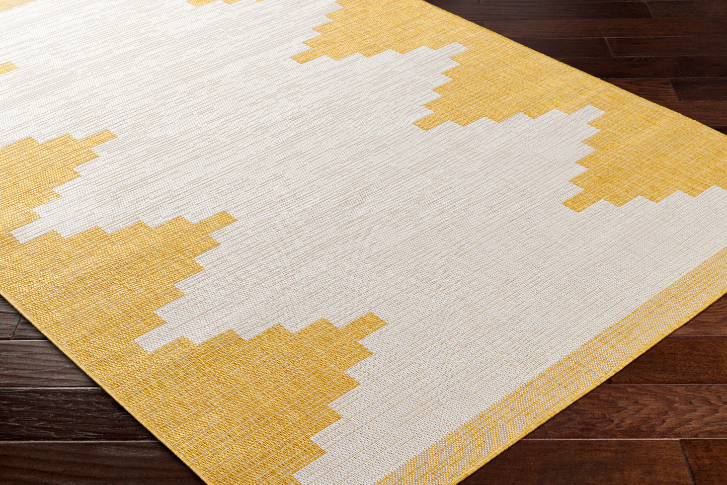 Eagean EAG-2437 6ft Square Machine Woven Indoor/Outdoor Area Rug