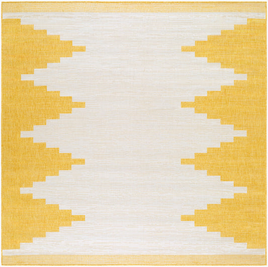 Eagean EAG-2437 6ft Square Machine Woven Indoor/Outdoor Area Rug