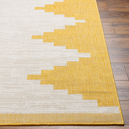 Eagean EAG-2437 6ft Square Machine Woven Indoor/Outdoor Area Rug
