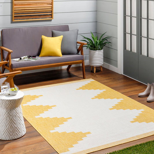 Eagean EAG-2437 8ft Square Machine Woven Indoor/Outdoor Area Rug
