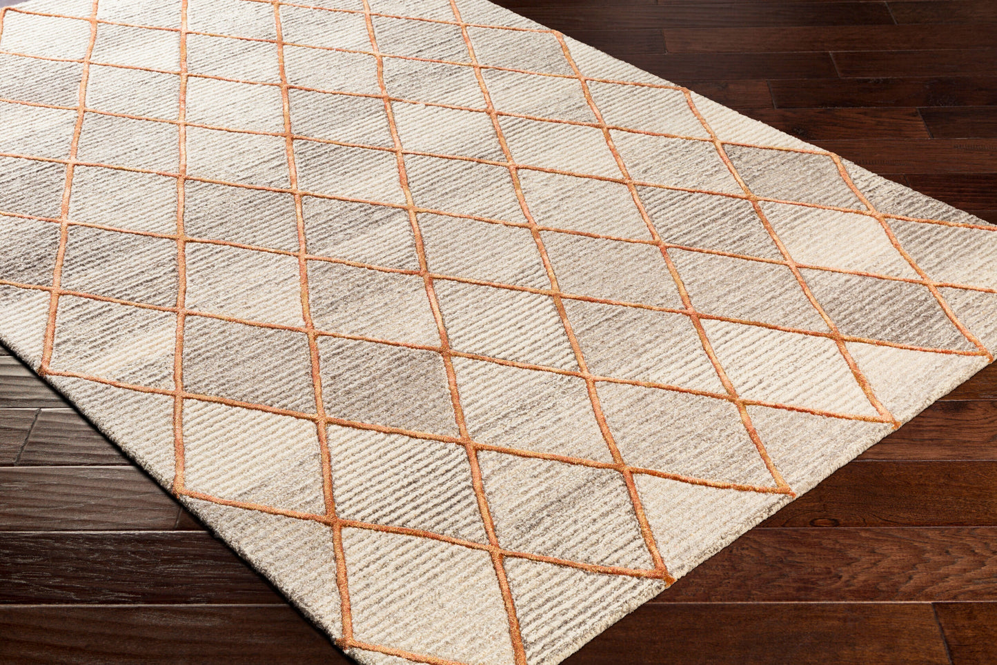 Eaton EAT-2305 5' x 7' Handmade Wool Area Rug