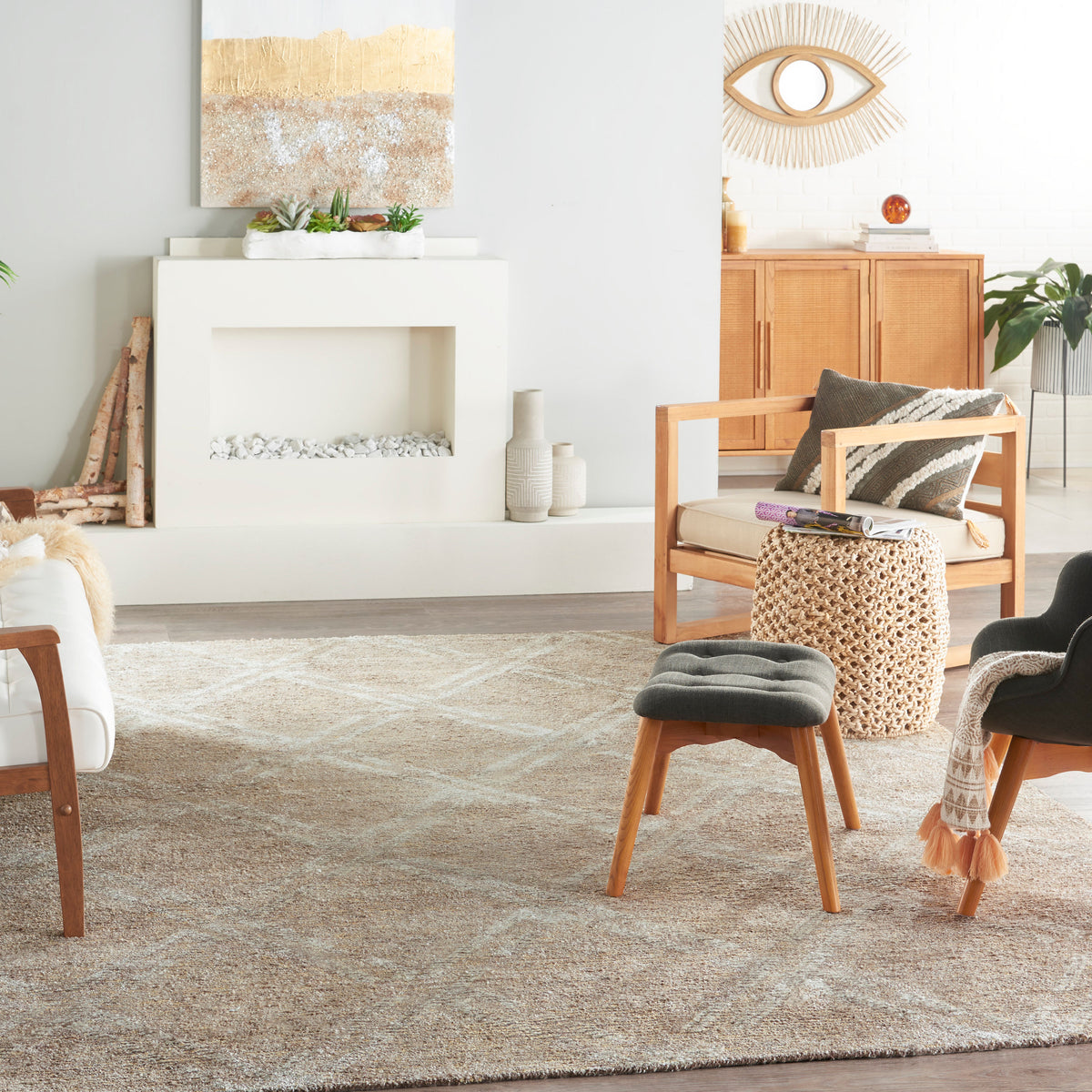 Venosa VSN01 Taupe Tufted Rug
