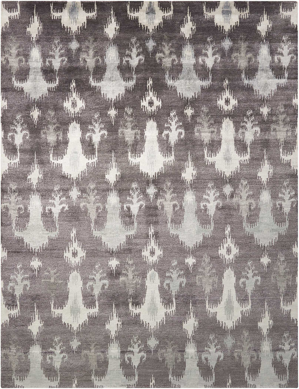 Silk Shadows SHA09 Grey Knotted Rug