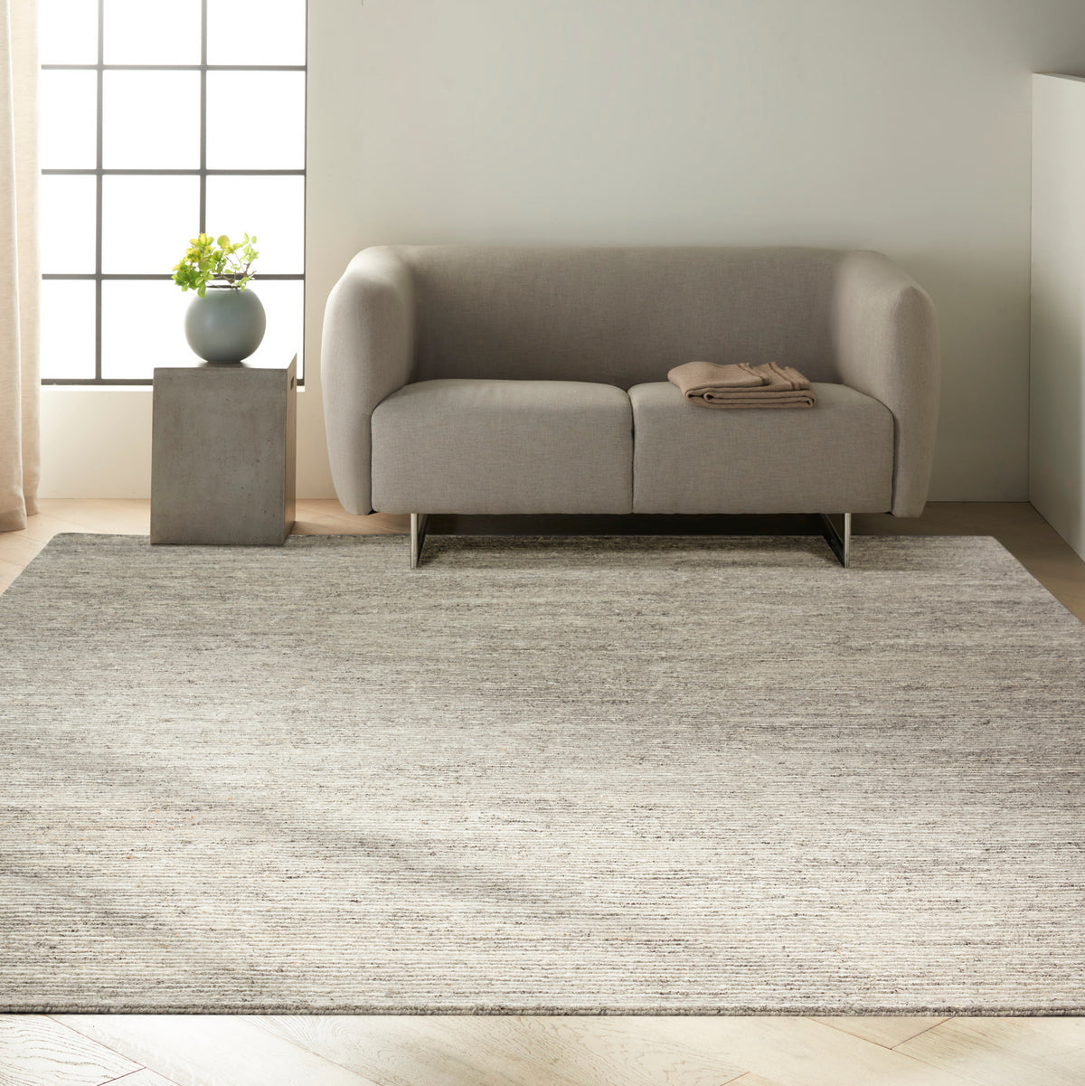Calvin Klein Kathmandu CK920 Grey Knotted Rug