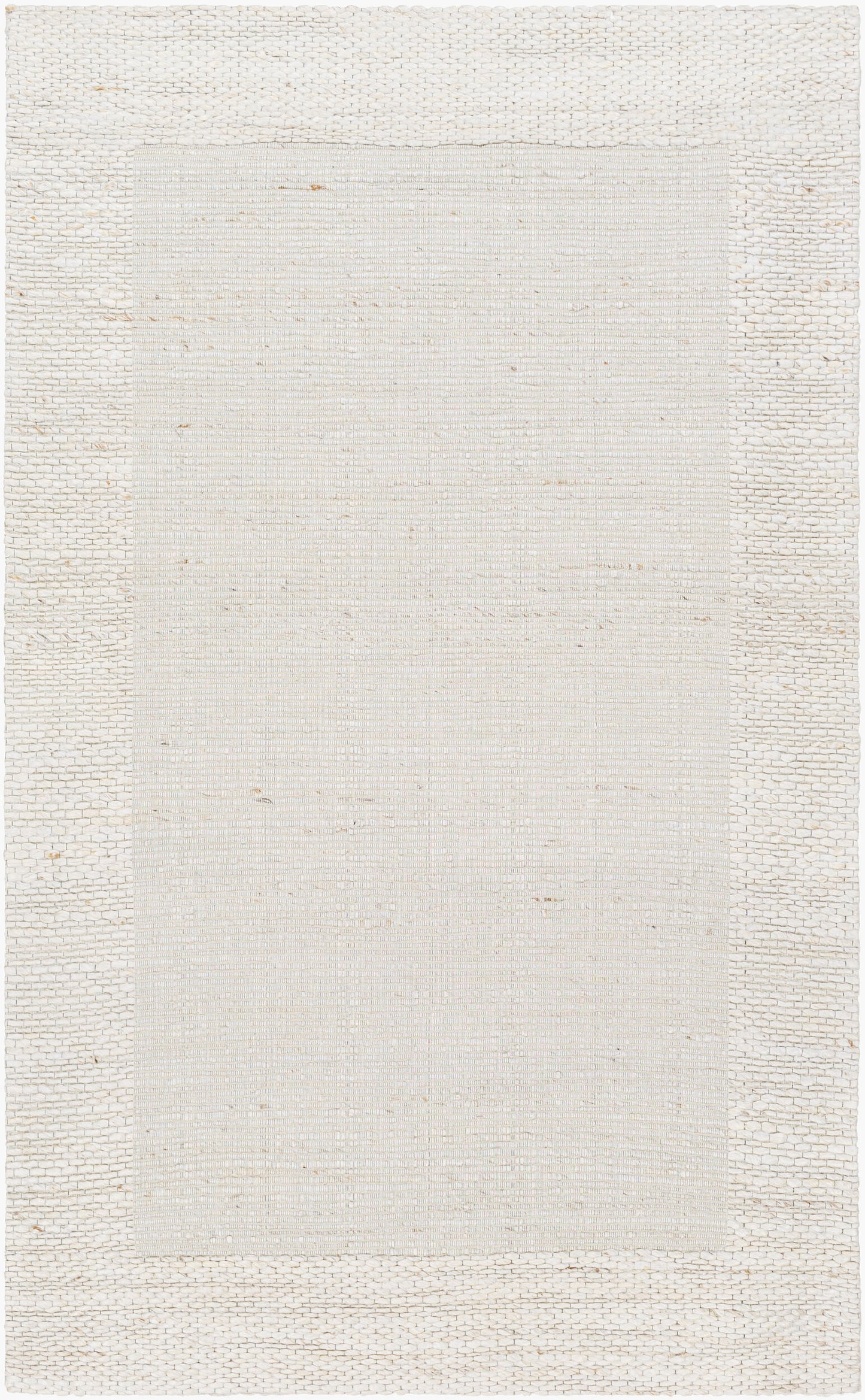 Edirne EDE-2300 Alfombra decorativa de yute hecha a mano de 2' x 3'