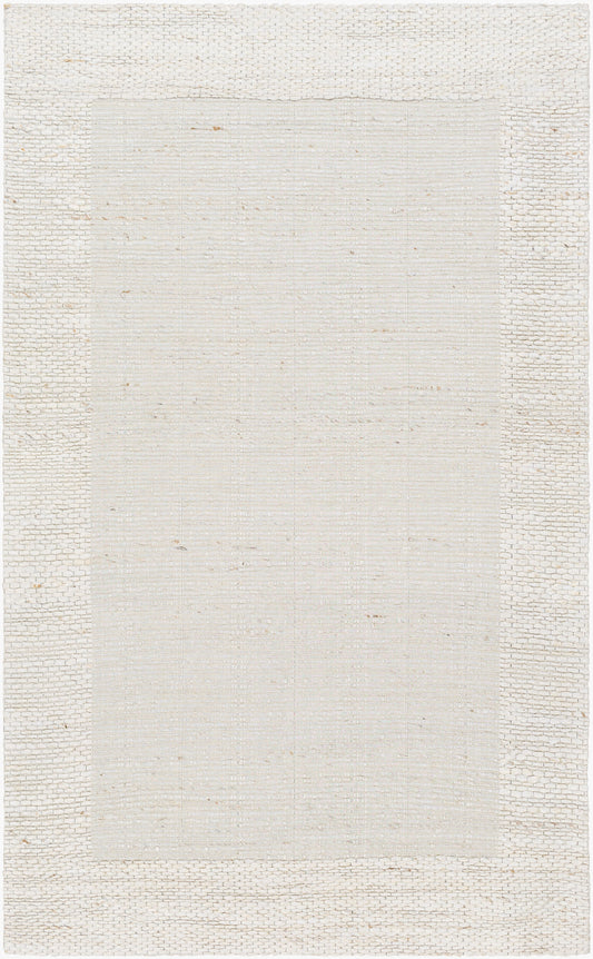 Edirne EDE-2300 Alfombra decorativa de yute hecha a mano de 2' x 3'
