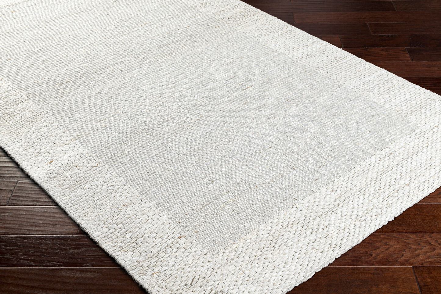 Edirne EDE-2300 Alfombra decorativa de yute hecha a mano de 2' x 3'
