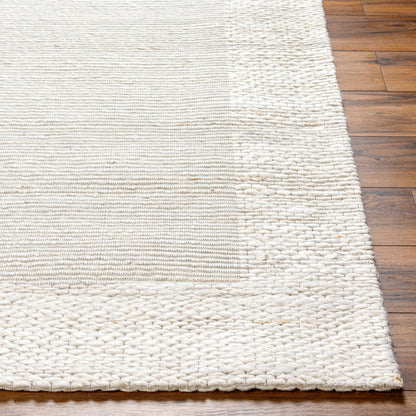 Edirne EDE-2300 Alfombra decorativa de yute hecha a mano de 2' x 3'