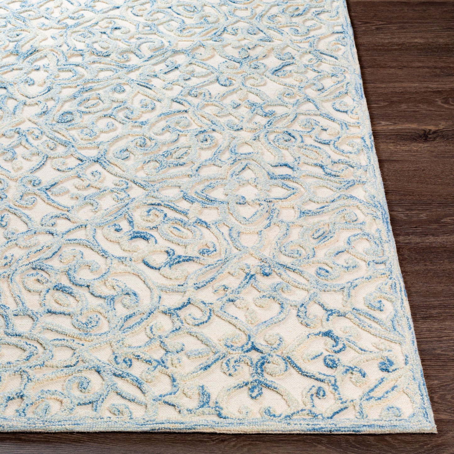 Alfombra decorativa de lana hecha a mano Elegance EGC-2300 de 2' x 4'