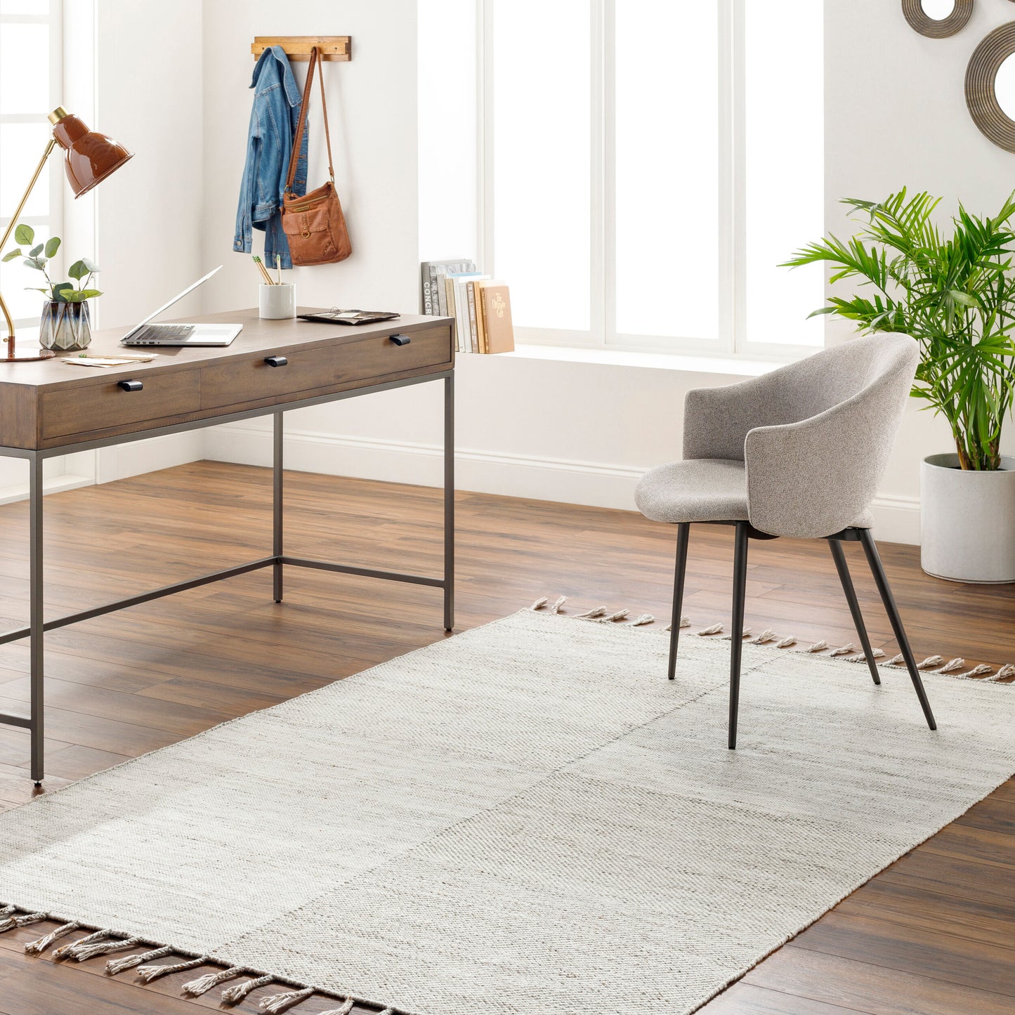 Esther EHR-2303 2' x 3' Handmade Recyled Accent Rug