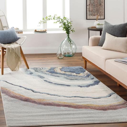 Ella ELL-2300 5' x 7' Machine Woven Area Rug