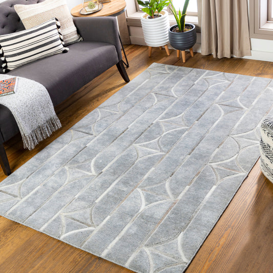 Eloquent ELQ-2301 2' x 3' Handmade Faux Silk Accent Rug