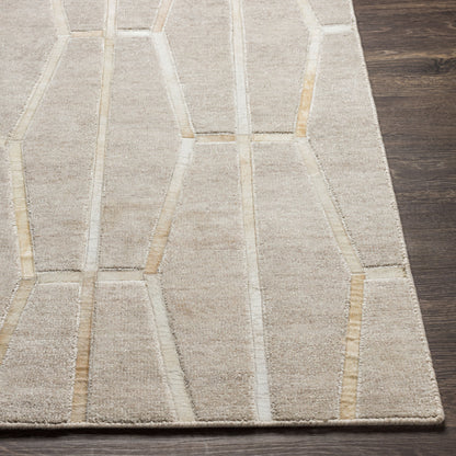 Eloquent ELQ-2302 2' x 3' Handmade Faux Silk Accent Rug