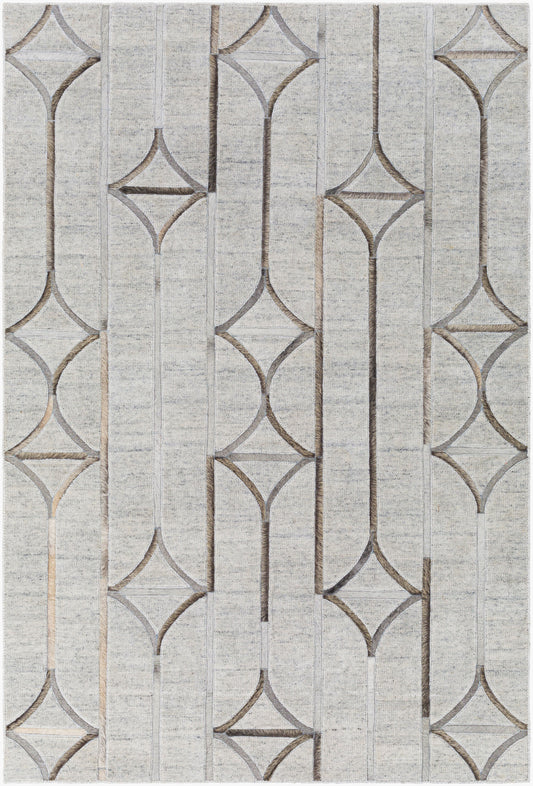 Eloquent ELQ-2304 2' x 3' Handmade Faux Silk Accent Rug