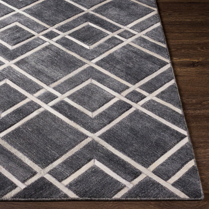 Eloquent ELQ-2305 2' x 3' Handmade Faux Silk Accent Rug