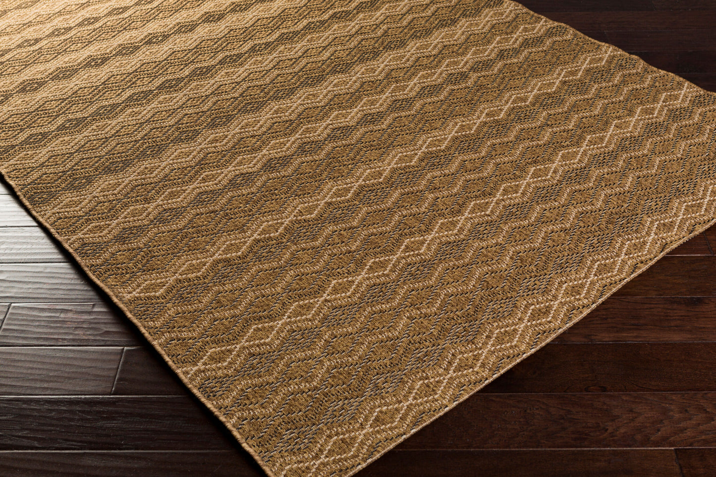 Alfombra decorativa para interior y exterior Elements ELT-1011 de 2' x 3', tejida a máquina