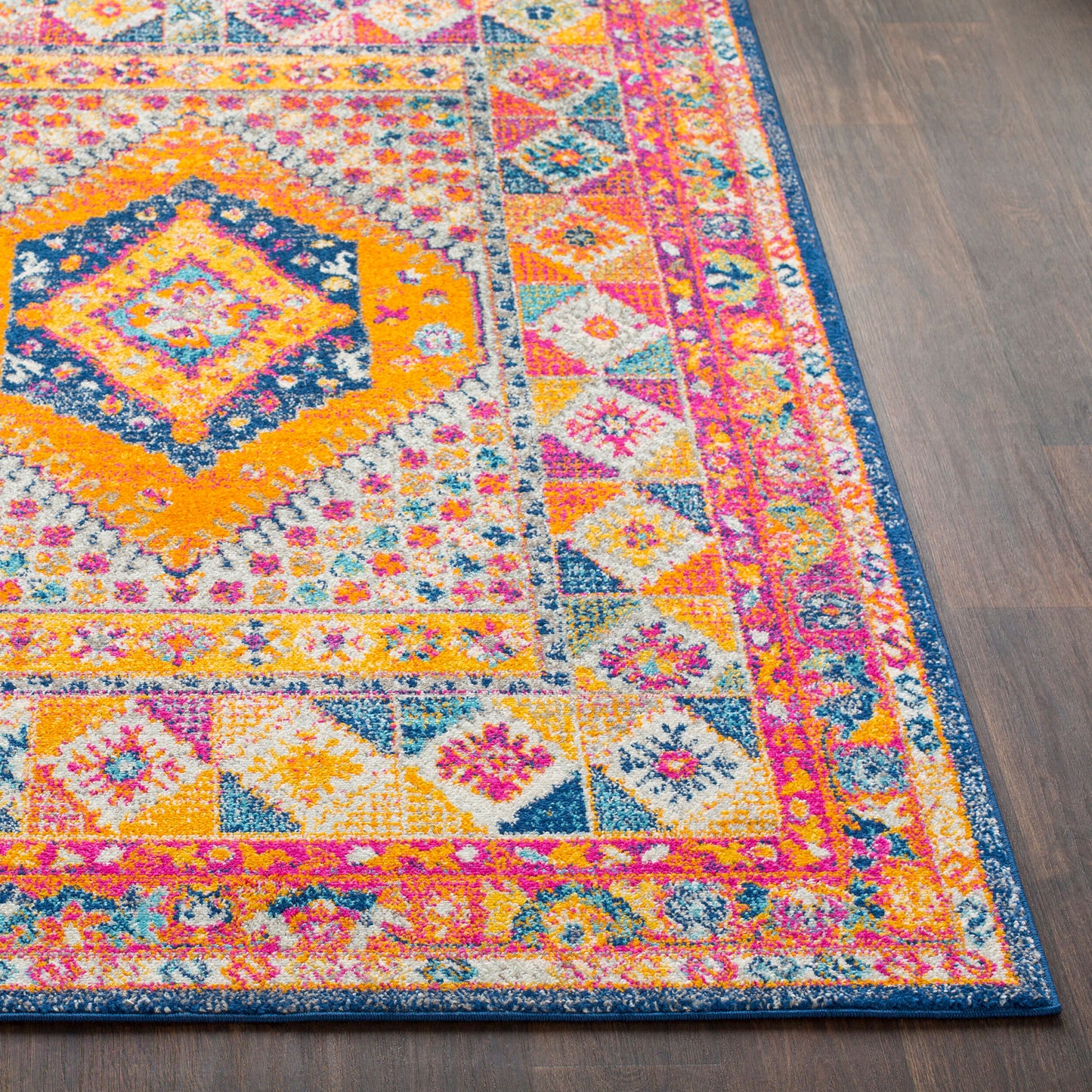 Elaziz ELZ-2304 Alfombra decorativa tejida a máquina de 2' x 3'