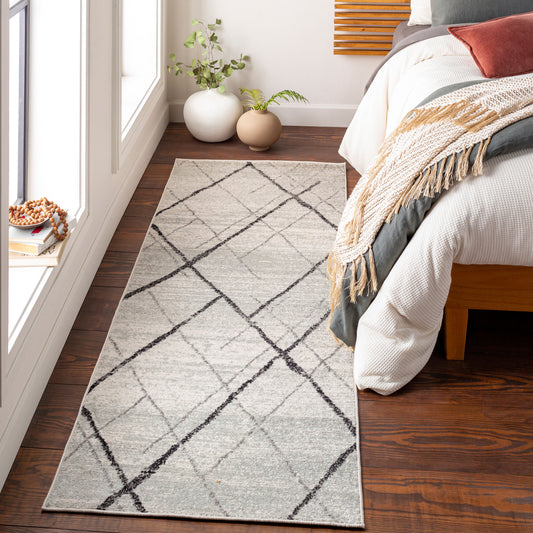 Elaziz ELZ-2323 7ft Runner Machine Woven Runner Rug