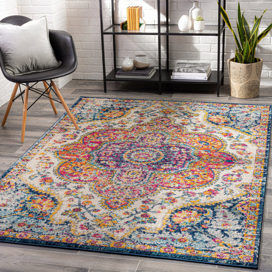 Elaziz ELZ-2335 5'3" x 7'3" Machine Woven Area Rug