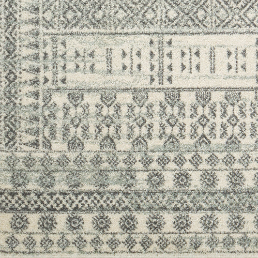 Elaziz ELZ-2364 Alfombra decorativa tejida a máquina de 2' x 3'