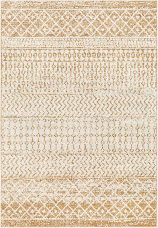 Elaziz ELZ-2367 Alfombra decorativa tejida a máquina de 3'1" x 4'11"