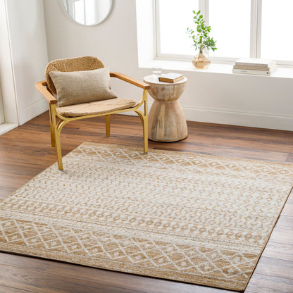 Elaziz ELZ-2367 5ft Square Machine Woven Area Rug
