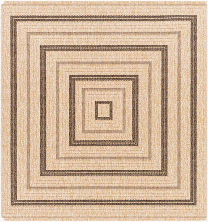 Encore ENC-2300 5ft Square Machine Woven Indoor/Outdoor Area Rug