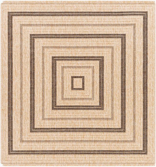 Encore ENC-2300 5ft Square Machine Woven Indoor/Outdoor Area Rug