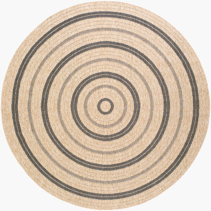 Alfombra redonda tejida a máquina Encore ENC-2300 de 2,4 m para interior y exterior