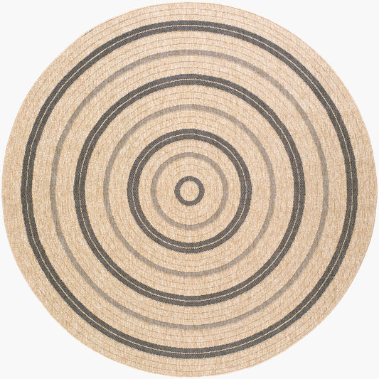 Alfombra redonda tejida a máquina Encore ENC-2300 de 2,4 m para interior y exterior