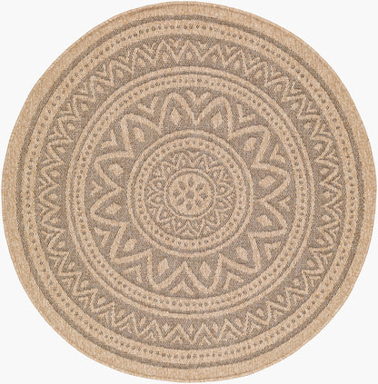 Encore ENC-2302 3ft Round Machine Woven Indoor/Outdoor Accent Rug