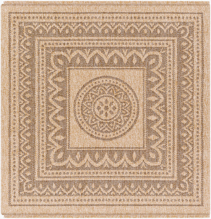 Encore ENC-2302 3ft Square Machine Woven Indoor/Outdoor Accent Rug