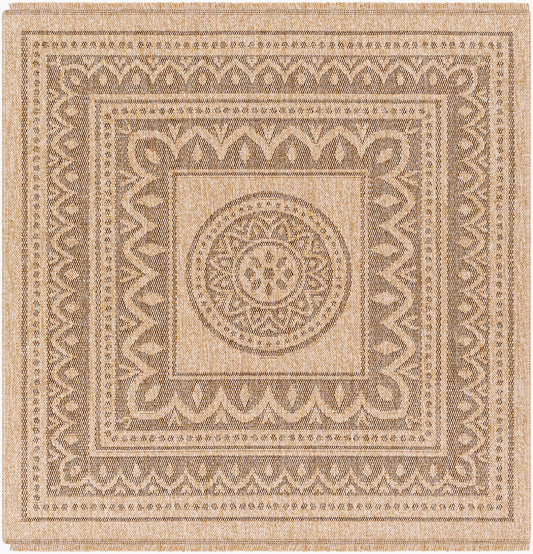Encore ENC-2302 8ft Square Machine Woven Indoor/Outdoor Area Rug