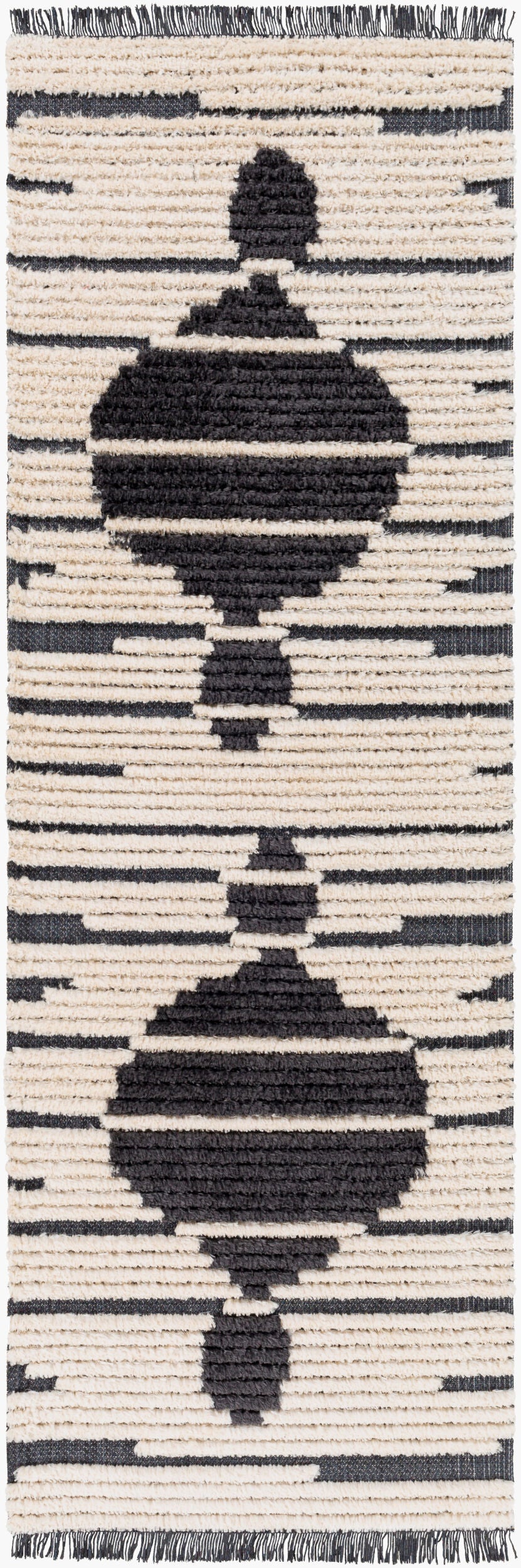 Enzo ENZ-2302 7ft Runner Machine Woven Runner Rug