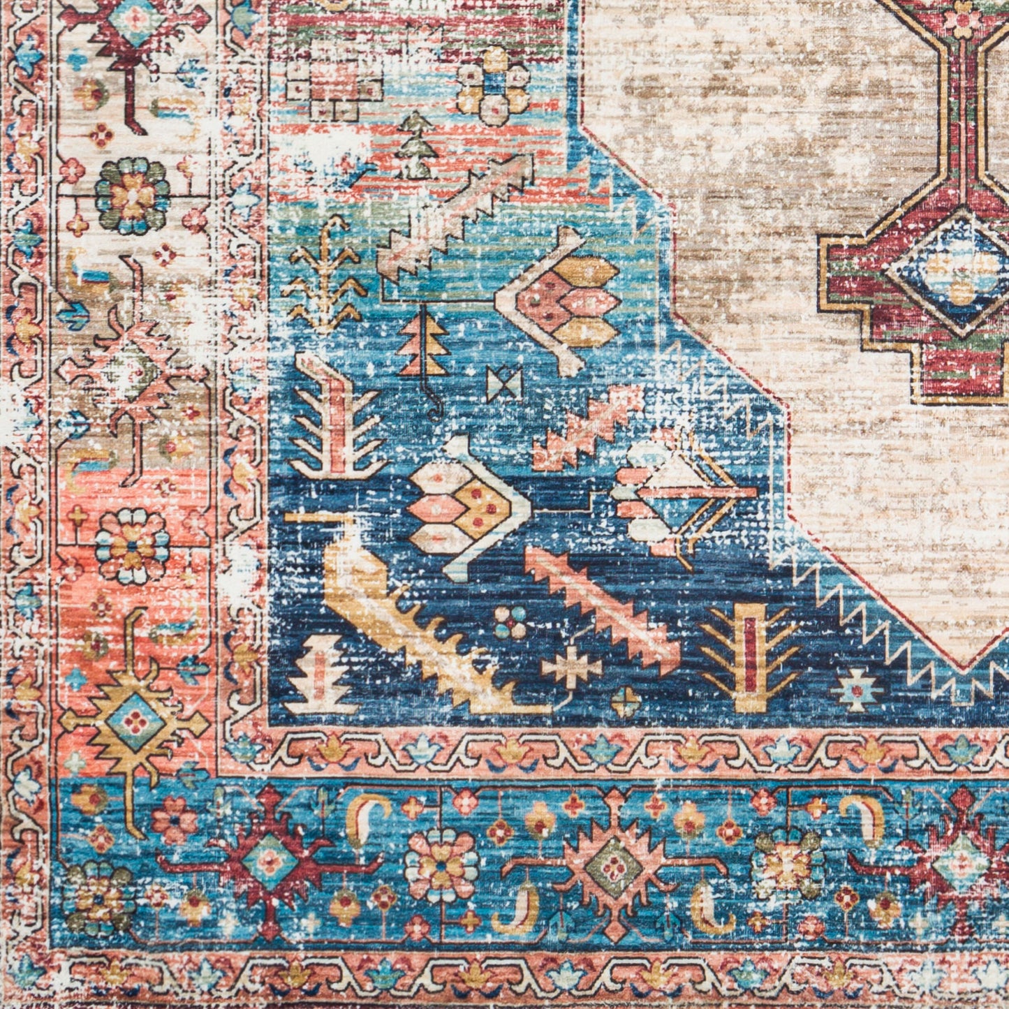 Alfombra decorativa tejida a máquina Erin ERN-2304 de 3' x 4'