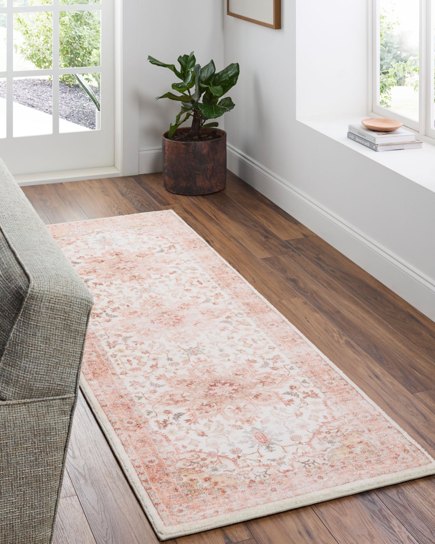 Alfombra de corredor tejida a máquina Erin ERN-2314 de 7 pies