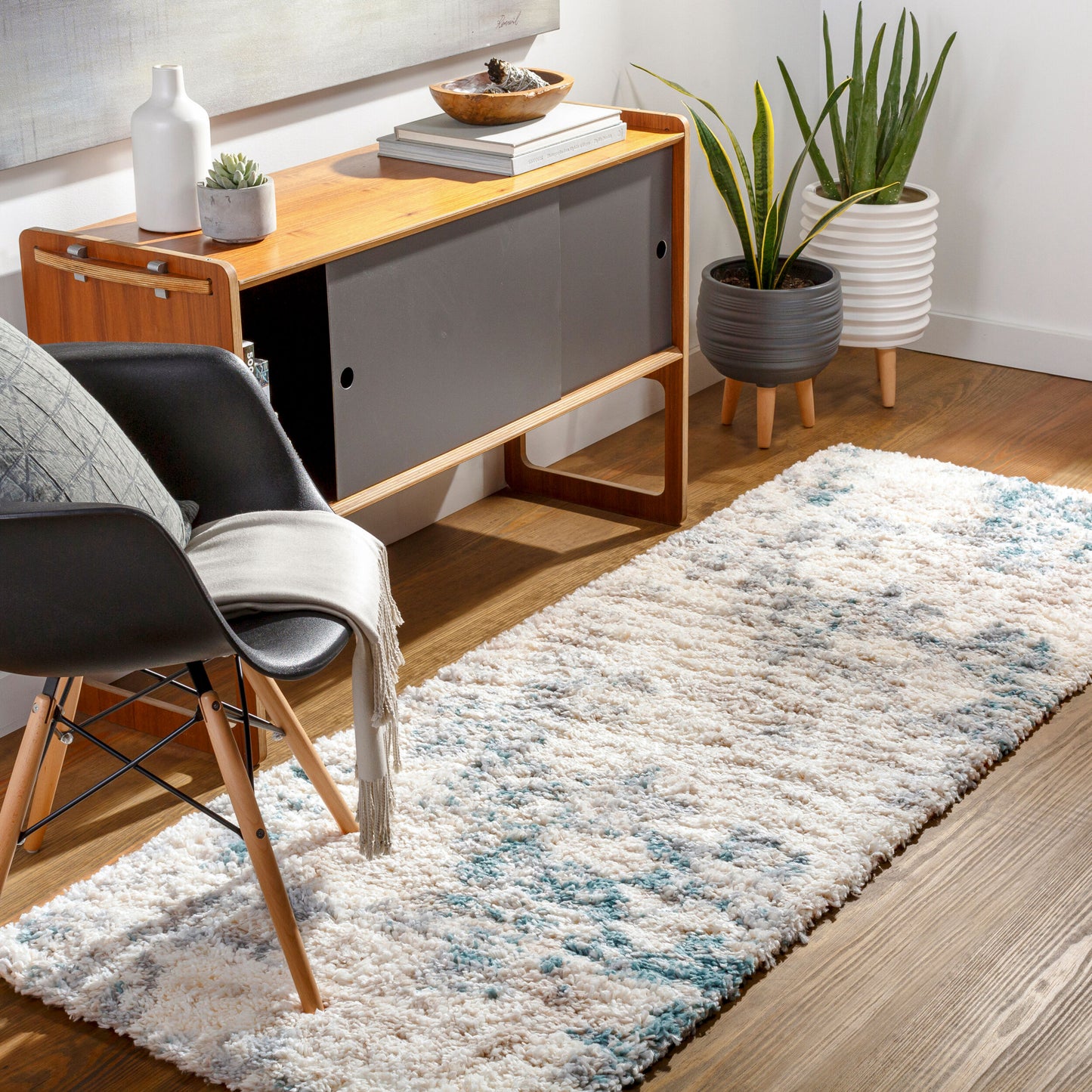 Eskimo Shag ESG-2309 7ft Runner Machine Woven Runner Rug