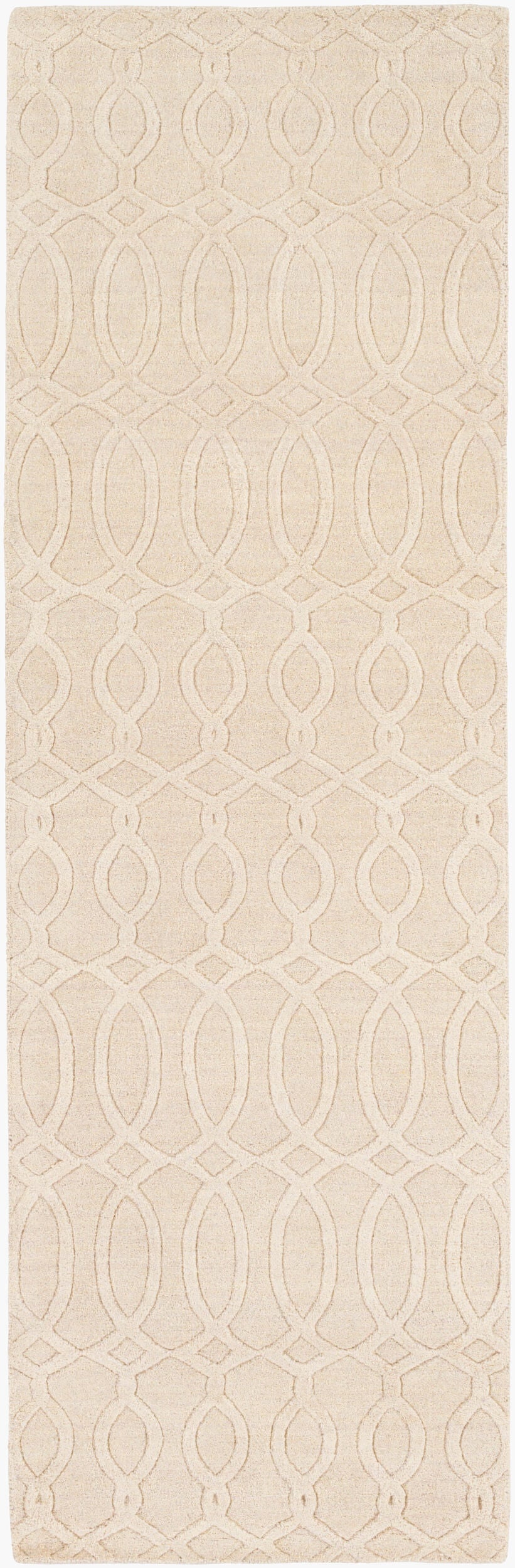 Etching ETC-4983 8ft Runner Handmade Wool Runner Rug