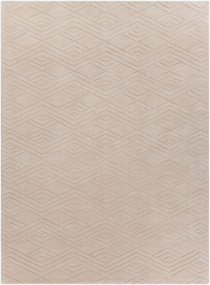 Alfombra de lana hecha a mano de 8' x 11' con grabado ETC-5001