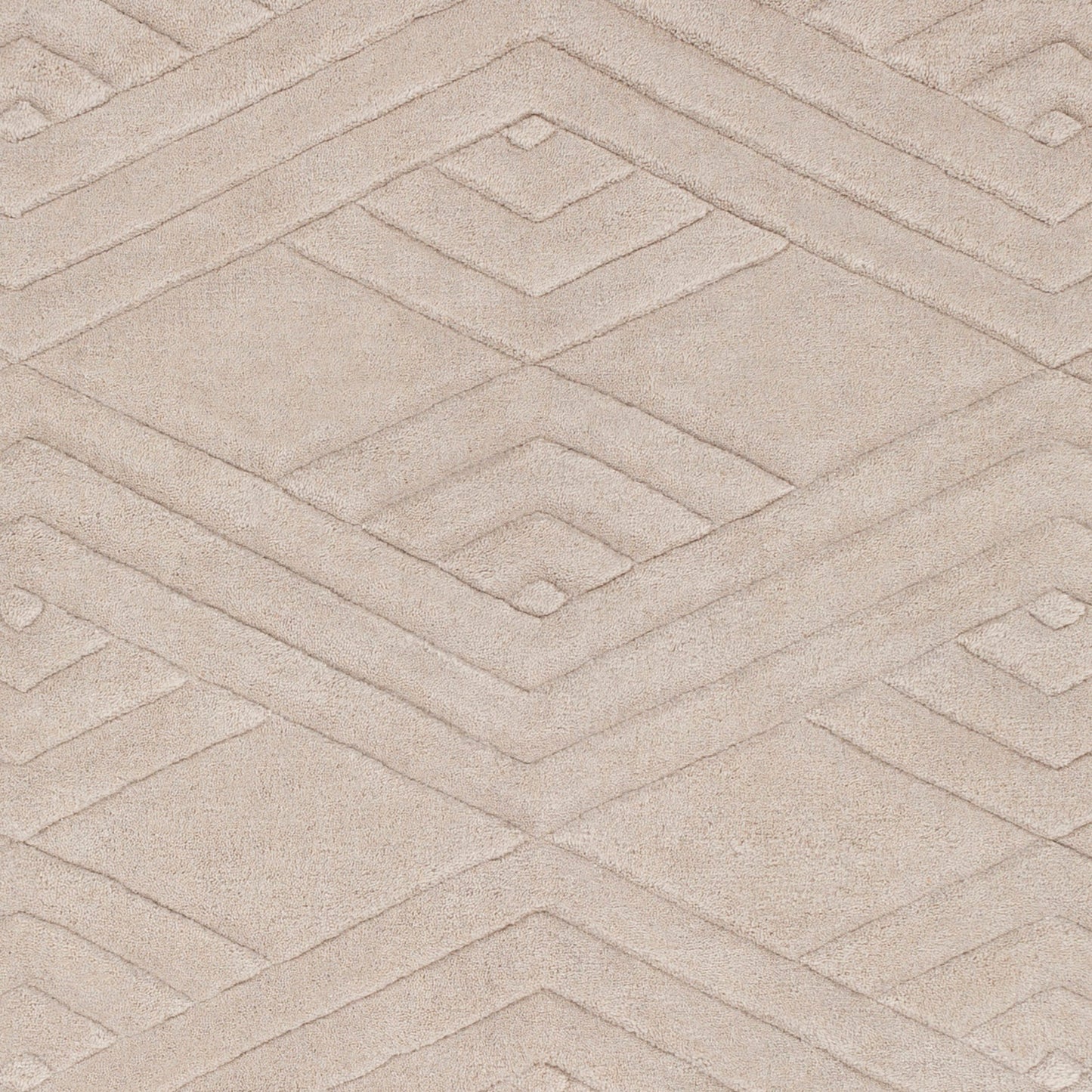 Alfombra de lana hecha a mano de 8' x 11' con grabado ETC-5001