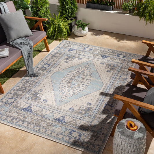 Rafetus ETS-2370 5' x 7' Machine Woven Area Rug